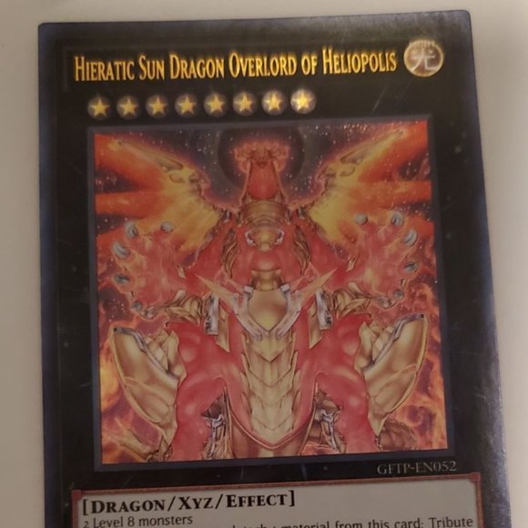 Yugioh Hieratic Sun Dragon Overlord Of Heliopolis (1st Edition) - Picture 3 of 8